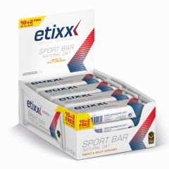 Energy Natural Oat Bar Sweet&Salty Caramel 12X55G - Etixx Sports Nutrition