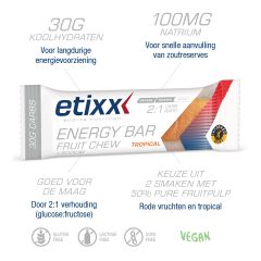 Energy Bar Fruit Chew - Etixx Sports Nutrition